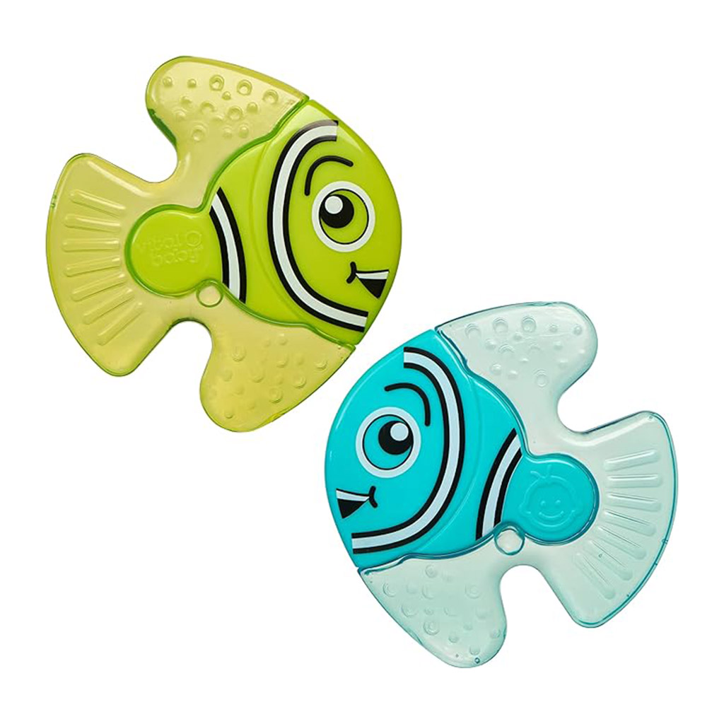 Vital Baby, Soothe Fishy Friends Soothers, Soothing baby pacifiers with fun design