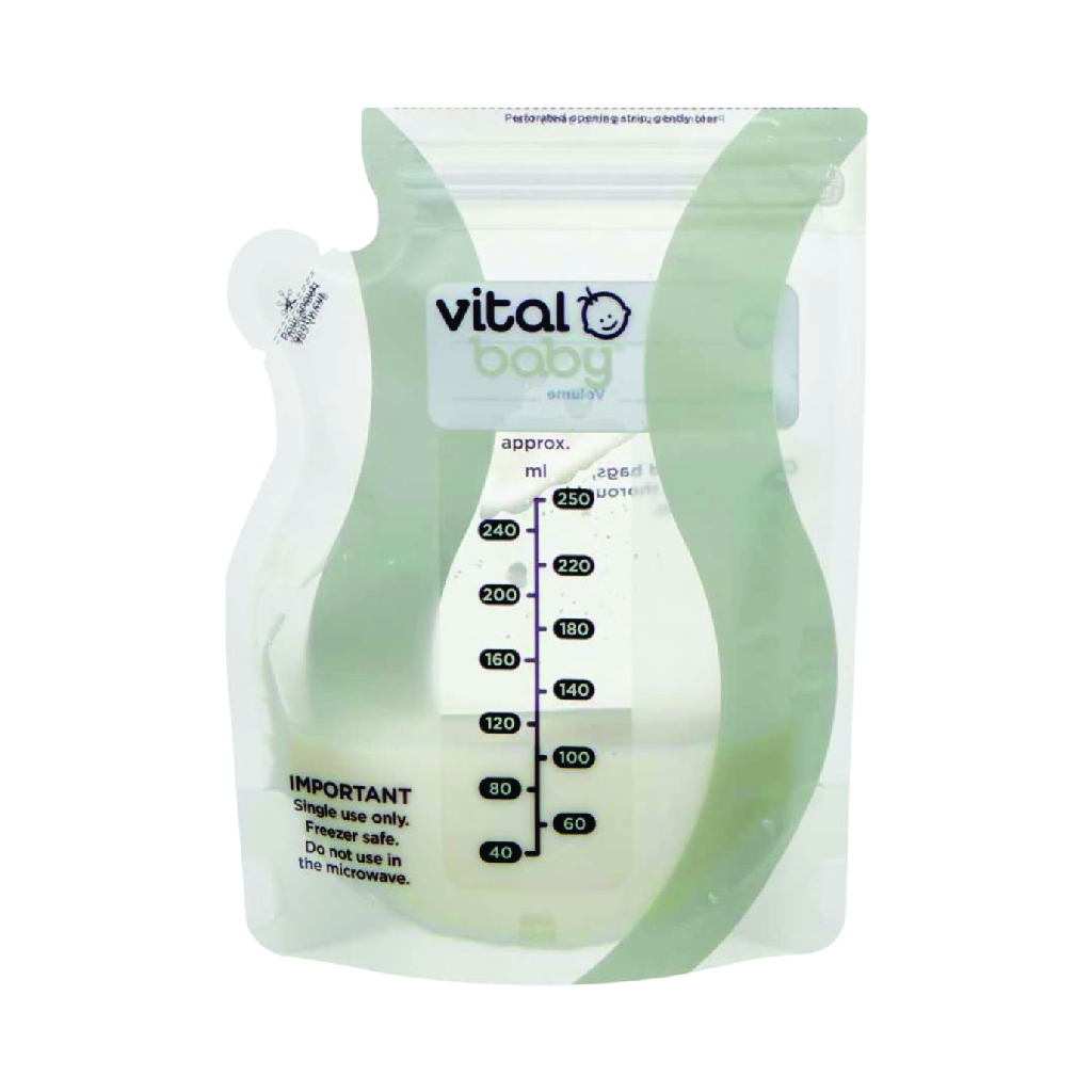 Vital Baby Nurture Easy Pour Breast Milk Storage Bags (30 Pack)
