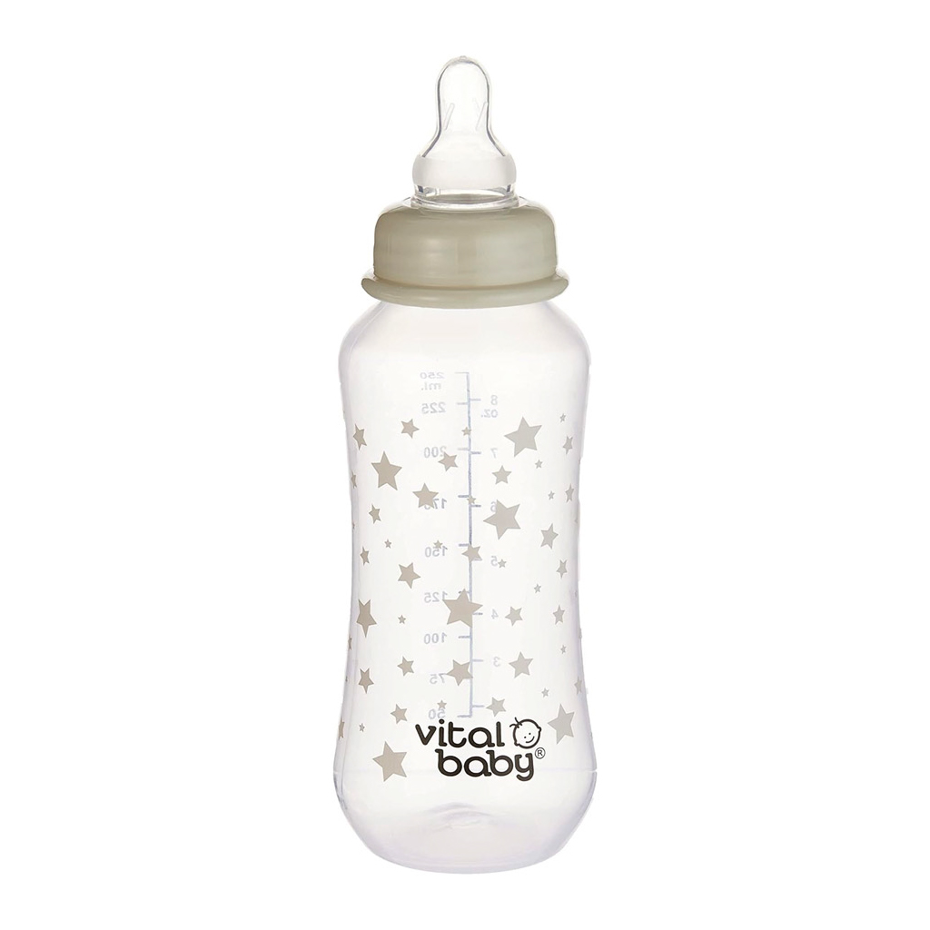 Vital Baby Nurture Perfectly Simple Feeding Bottle, 240 Ml (3 Pack)