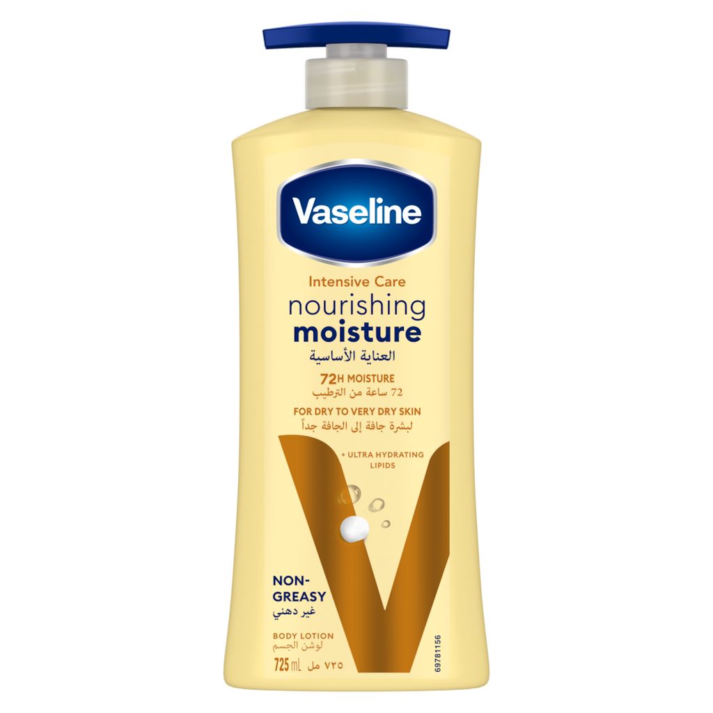 Vaseline, Nourishing Moisture Body Lotion, Intensive hydration lotion for very dry skin, 725 ml