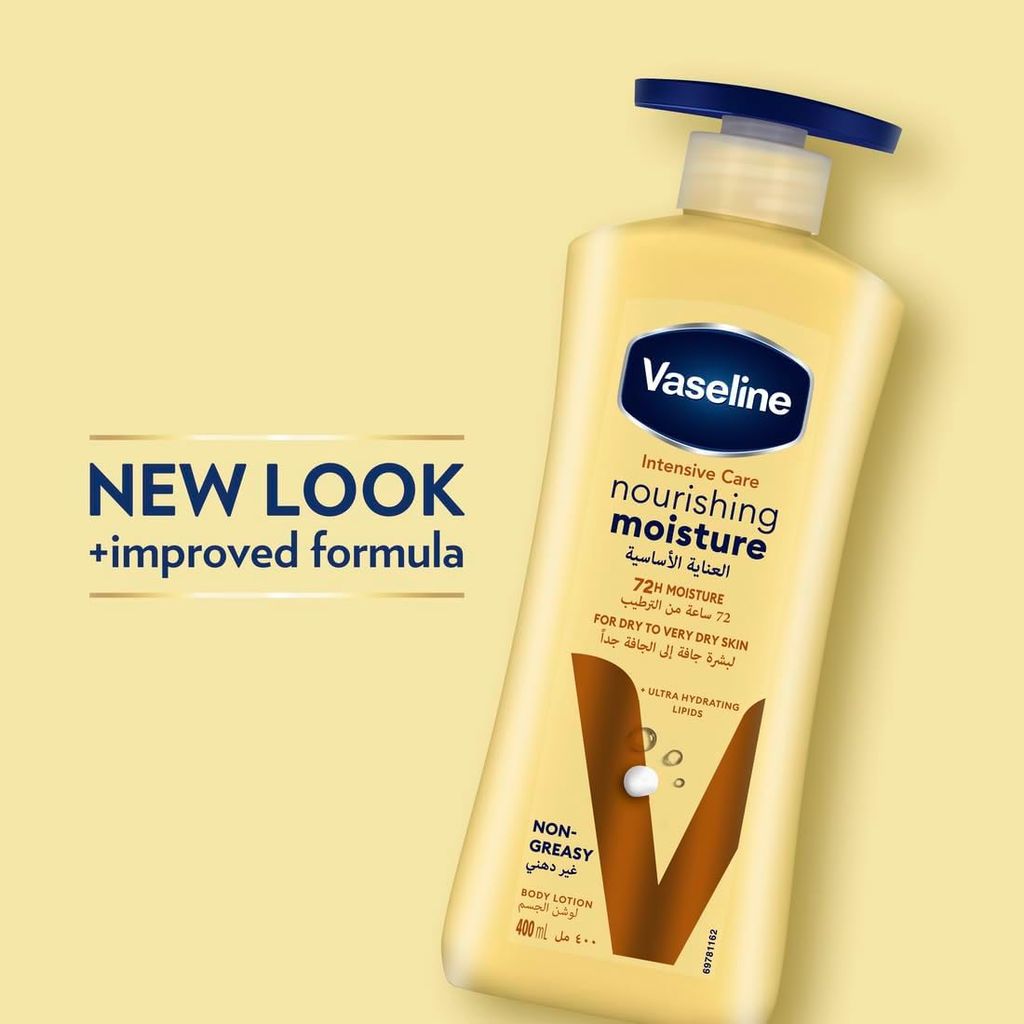 Vaseline, Nourishing Moisture Body Lotion, Intensive hydration lotion for very dry skin, 725 ml