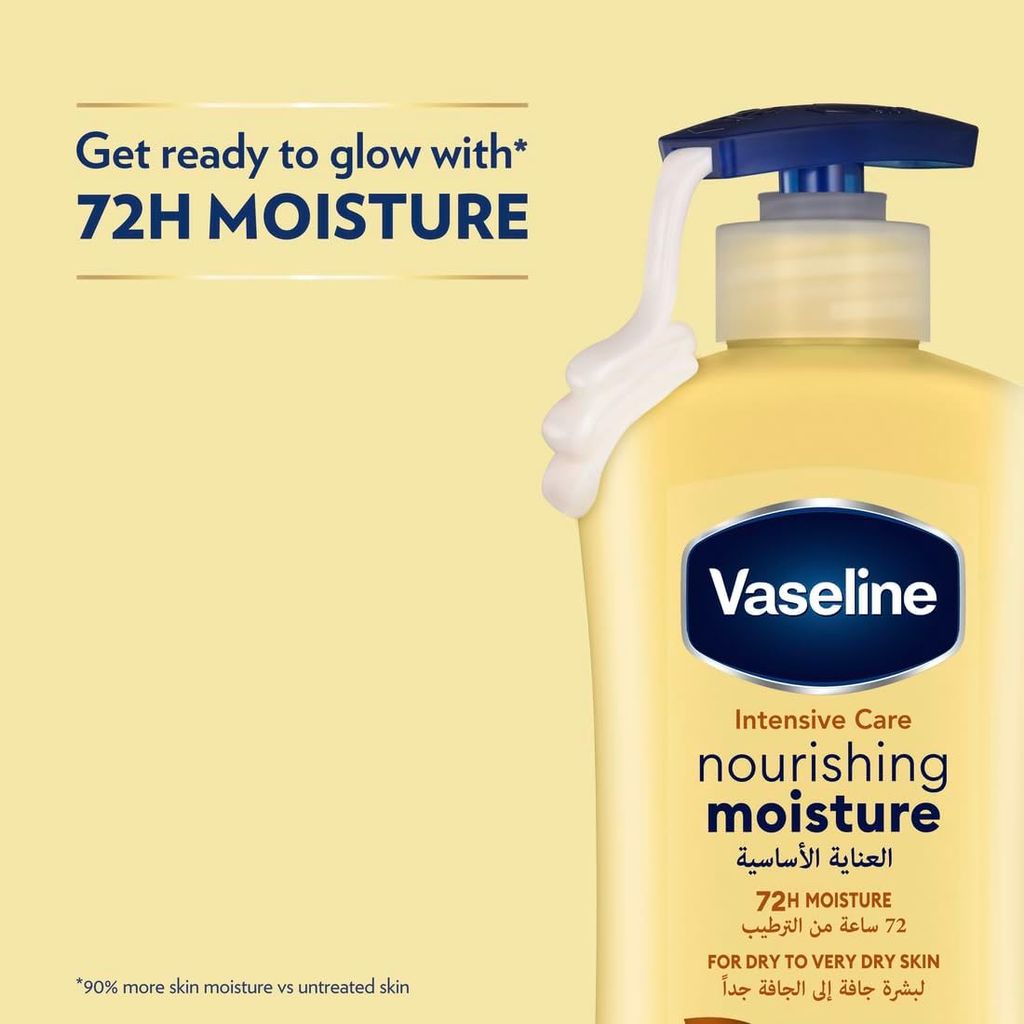 Vaseline, Nourishing Moisture Body Lotion, Intensive hydration lotion for very dry skin, 725 ml