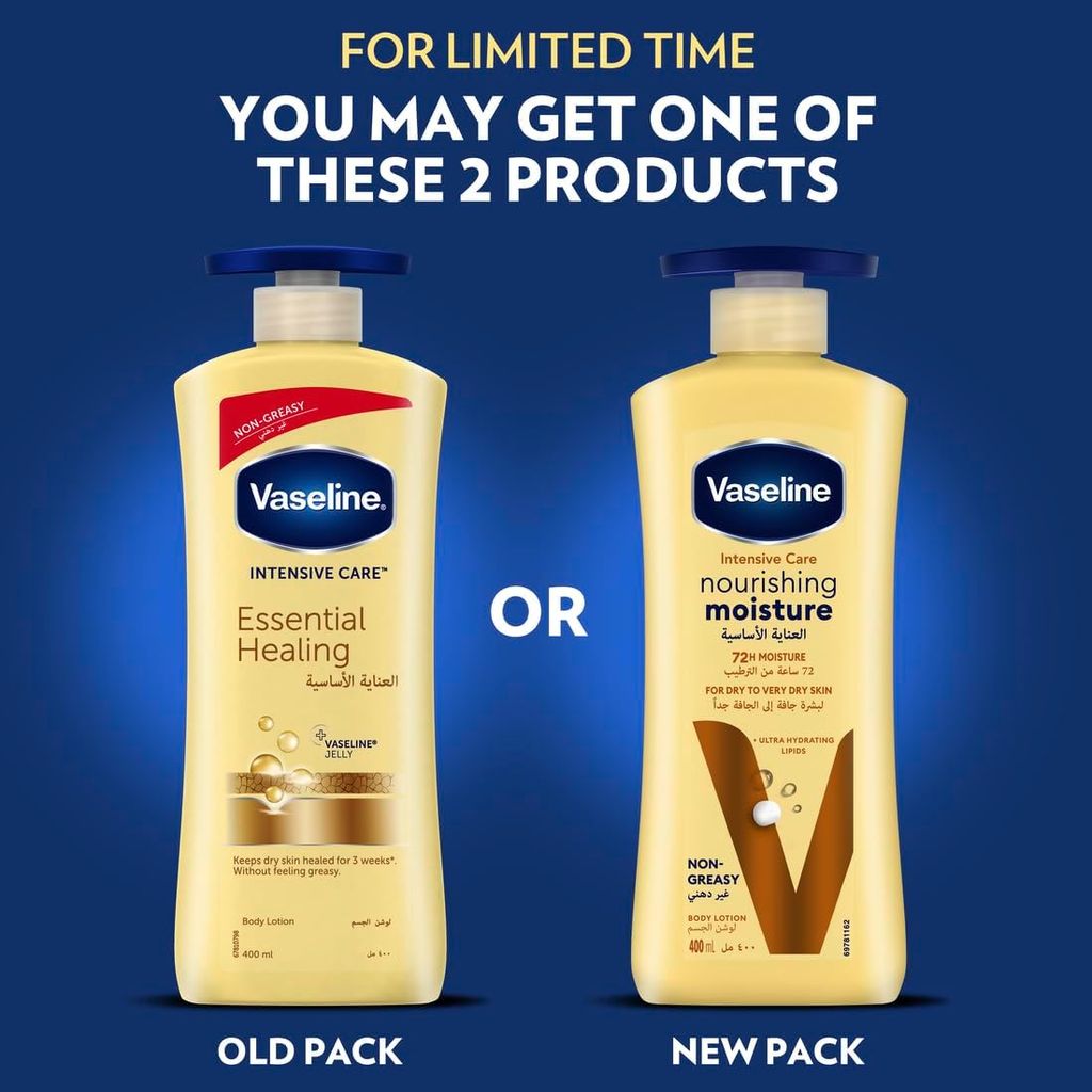 Vaseline, Nourishing Moisture Body Lotion, Intensive hydration lotion for very dry skin, 725 ml