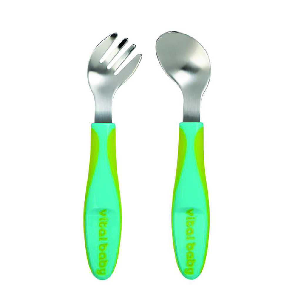 Vital Baby Nourish Big Kid Cutlery (2 Pack) - Fizz