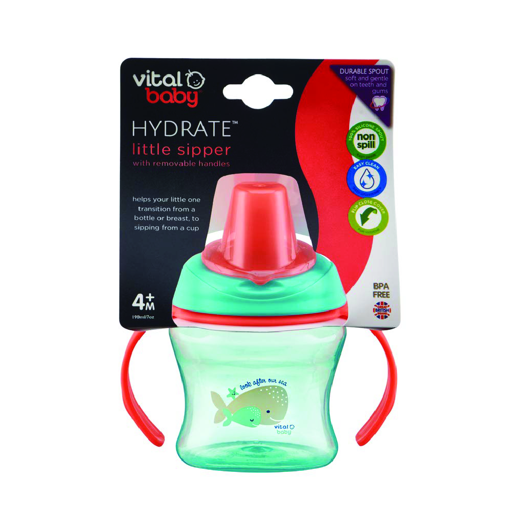 VITAL BABY HYDRATE LITTLE SIPPER WITH REMOVABLE HANDLES - POP