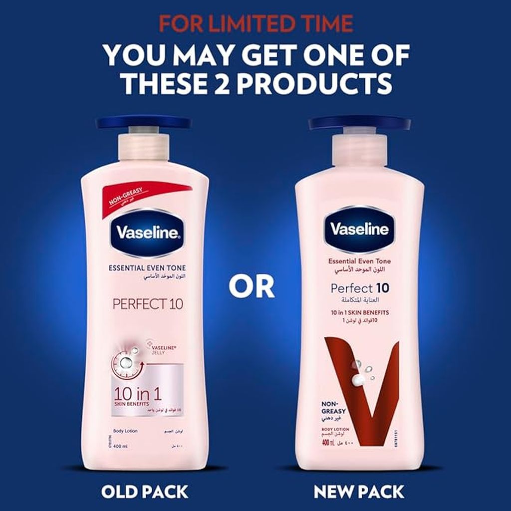 Vaseline Perfect 10 Body Lotion, 400ml