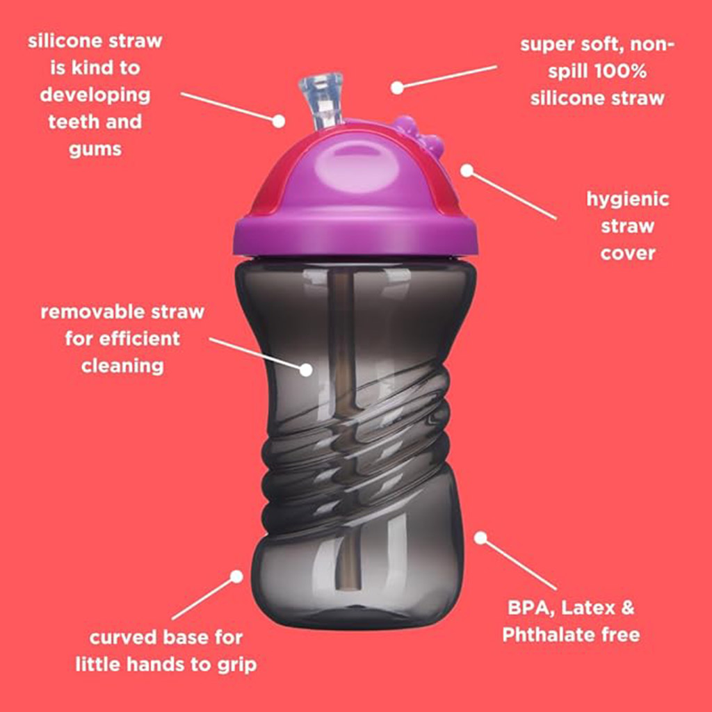 Vital Baby, Hydrate Kids Flip Spout Sipper Fizz, Spill-proof sipper cup for active children