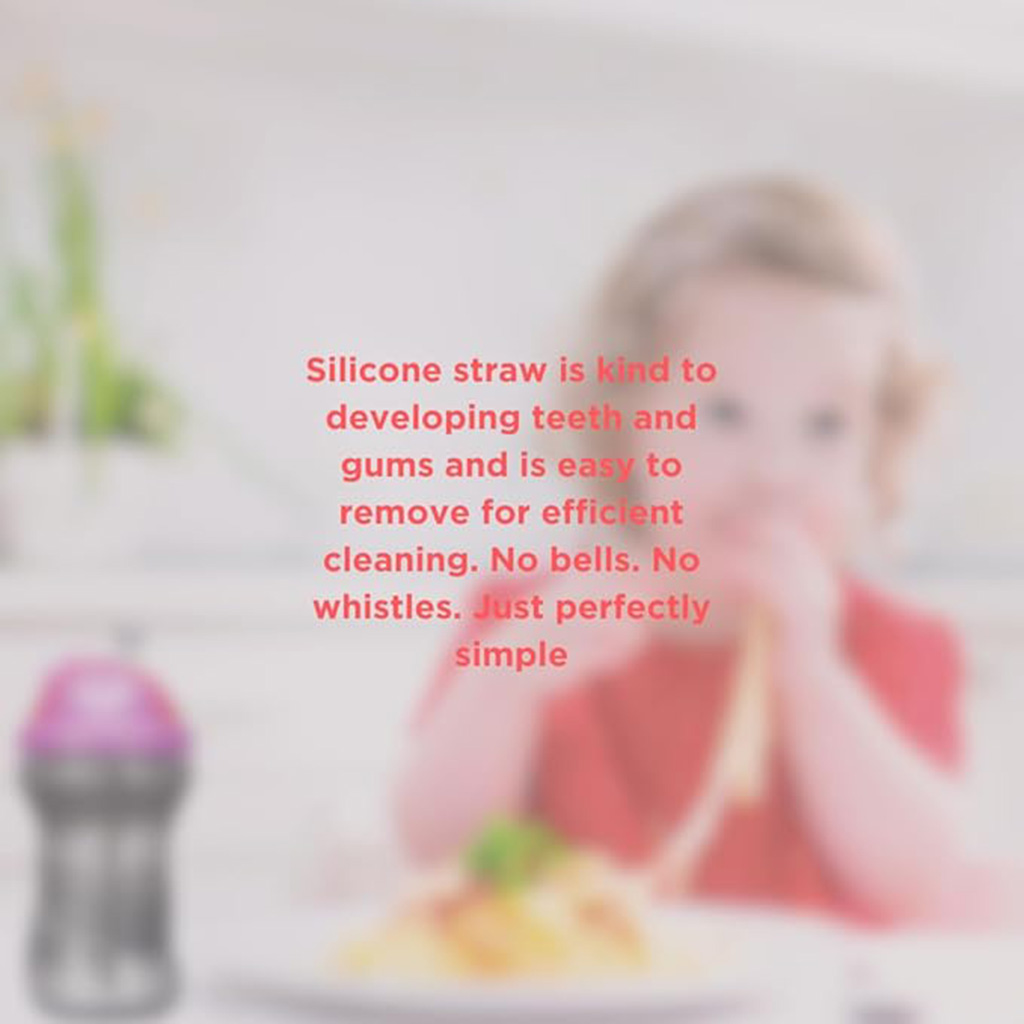 Vital Baby, Hydrate Kids Flip Spout Sipper Fizz, Spill-proof sipper cup for active children