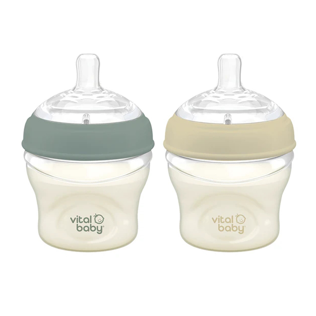 Vital Baby, Nurture Breast Like Feeding Bottles, Natural feel feeding bottles for babies, 150 ml