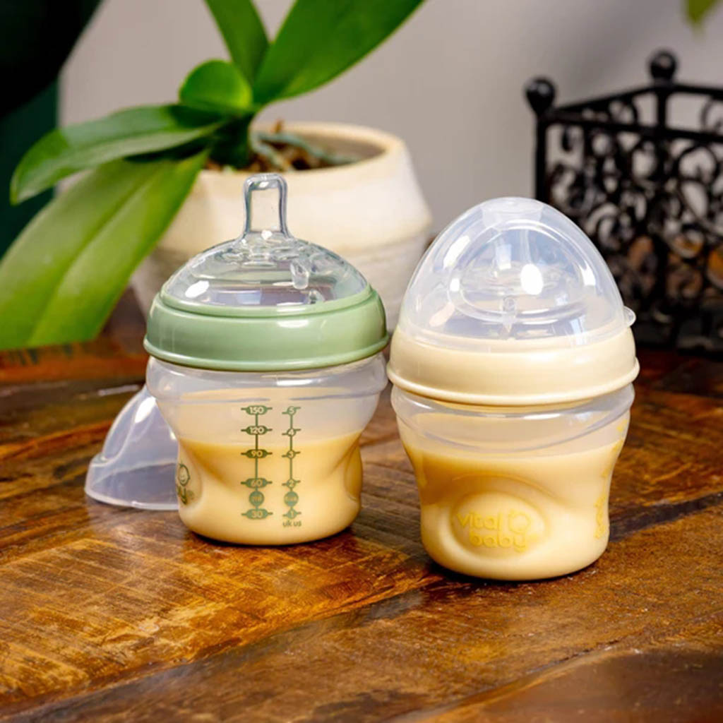 Vital Baby, Nurture Breast Like Feeding Bottles, Natural feel feeding bottles for babies, 150 ml