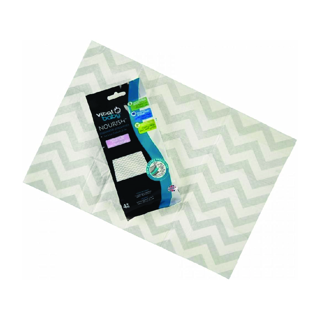 Vital Baby, Nourish Disposable Placemats, Disposable placemats for mess-free feeding
