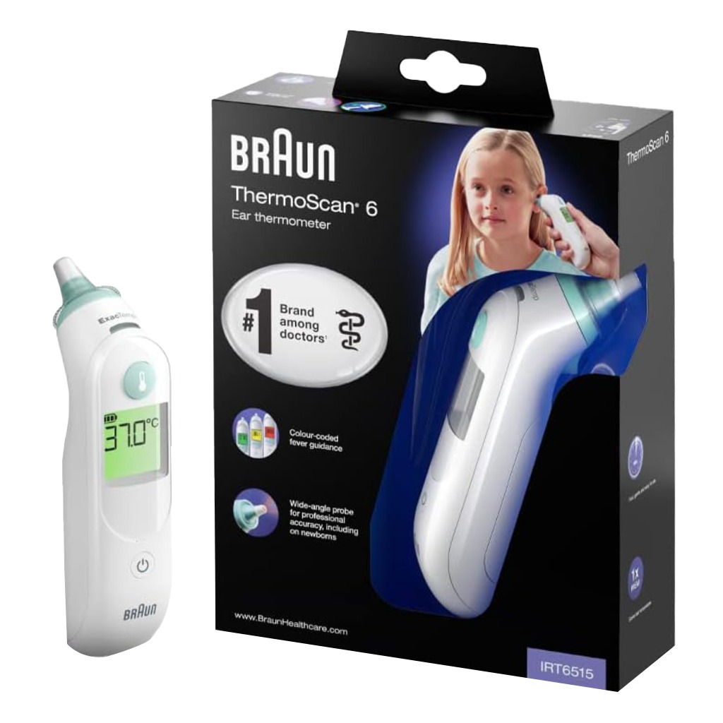 Braun, Thermoscan 6, Accurate ear thermometer with fast readings