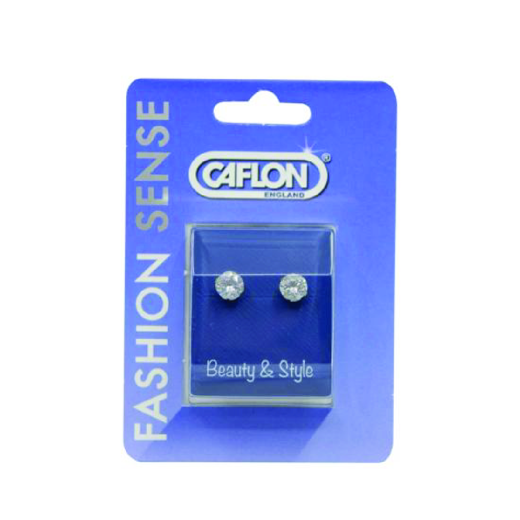 Caflon, Fashion Sense Stainless Steel Stud Earrings, Elegant hypoallergenic earrings, standard size