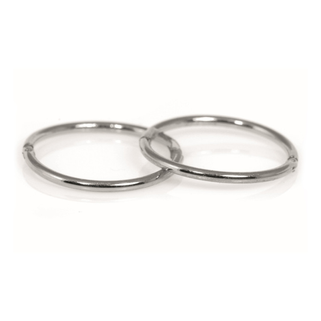 Caflon, Fashion Sense White Hoop Earrings, Elegant 0.5 inch white hoop earrings, 0.5 inch