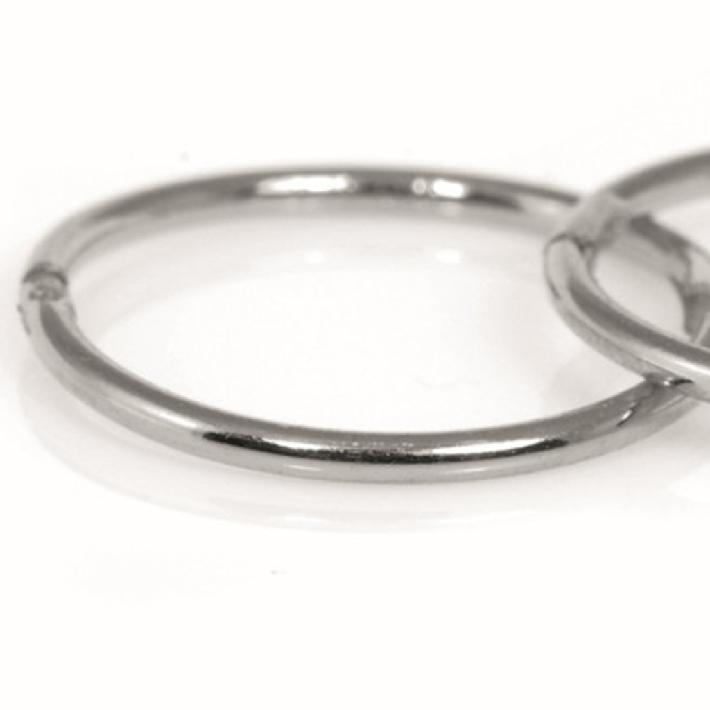 Caflon, Fashion Sense White Hoop Earrings, Elegant 0.5 inch white hoop earrings, 0.5 inch