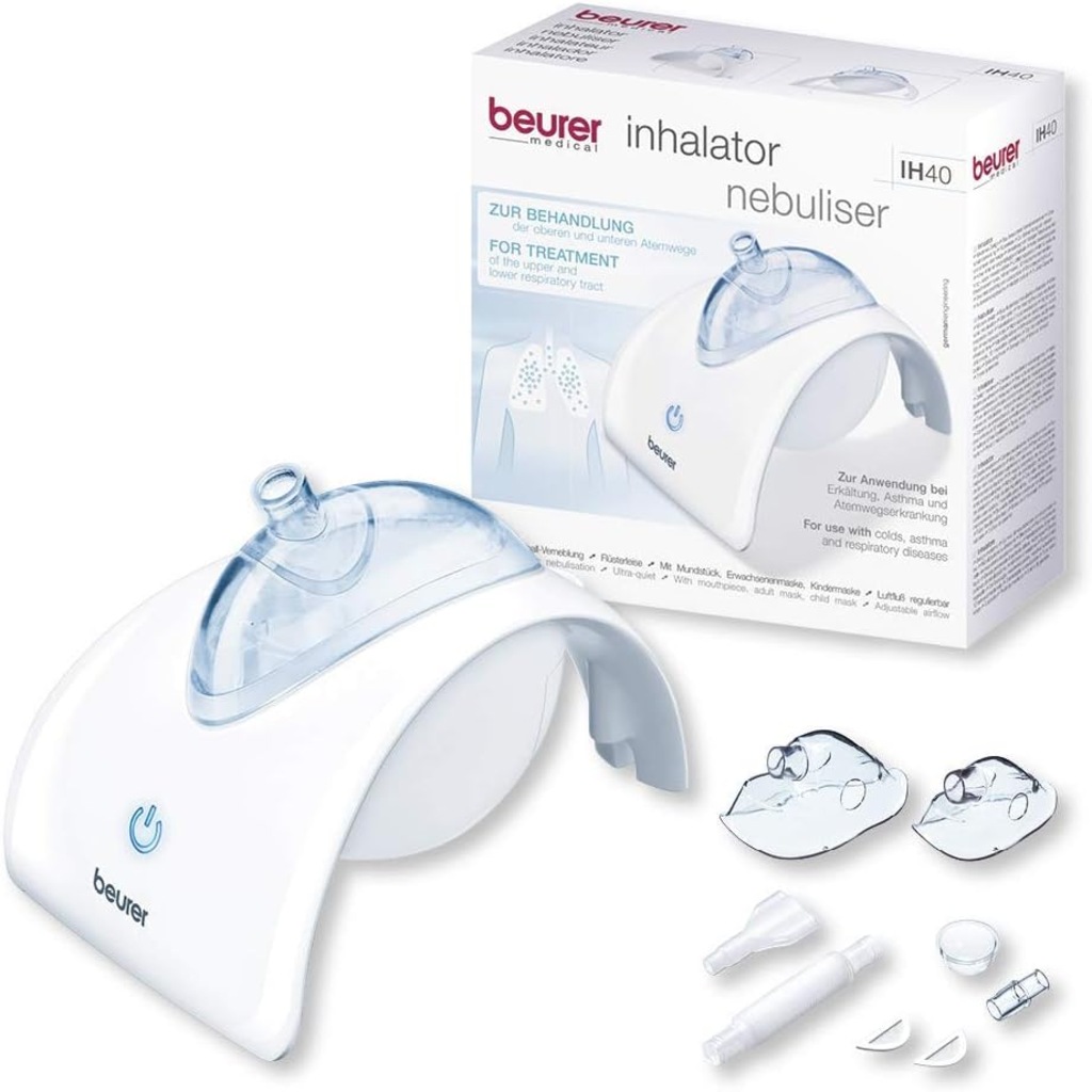 Beurer, IH 40 Nebulizer, Portable nebulizer for respiratory therapy treatments