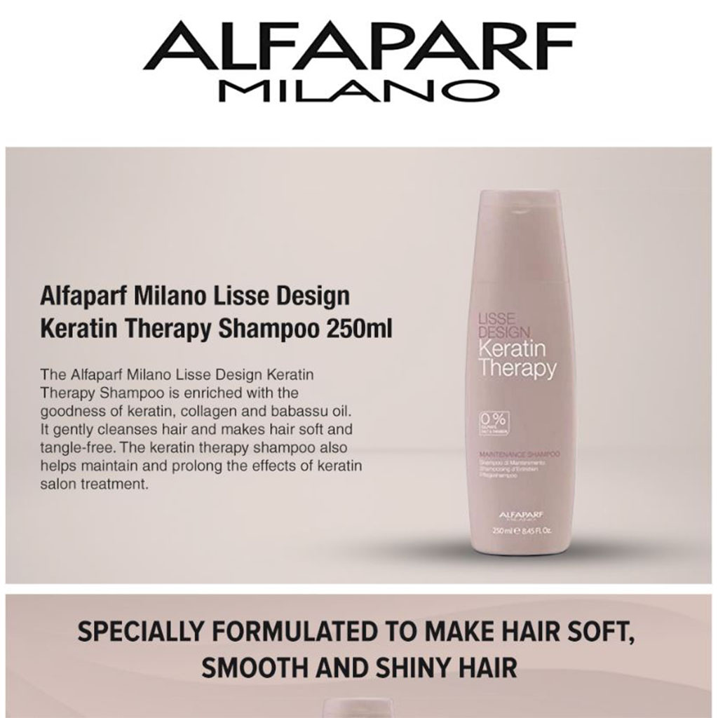 Keratin Therapy, Maintenance Shampoo, Repairing shampoo for keratin treated hair, 250ml