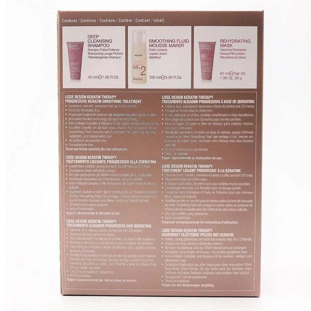 Alfaparf Keratin Therapy Lisse Design Express Hair Smoothing Kit for Smooth & Defined Hair