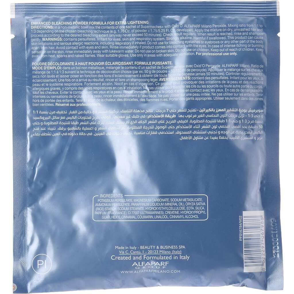 Equipment, Supermeches Hair Bleach, Professional hair bleaching powder, 12 pieces 50g each