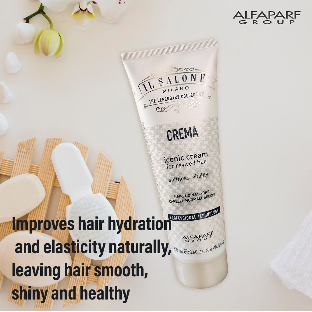 Alfaparf Il Salone Milano, Iconic Cream for Normal Dry Hair, Nourishing cream for normal to dry hair, 250 ml