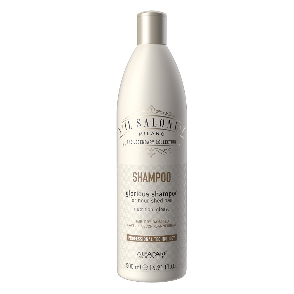 Alfaparf Il Salone Milano, Glorious Protein Shampoo for Dry & Damaged Hair, Protein enriched shampoo for repair and hydration, 500 ml