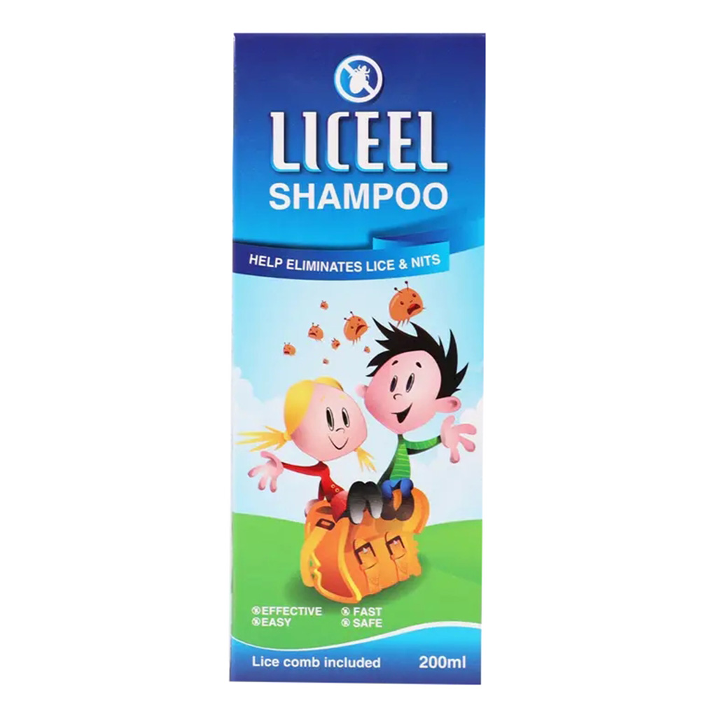 Liceel, Anti-Lice Shampoo, Medicated shampoo for lice removal, 200ml