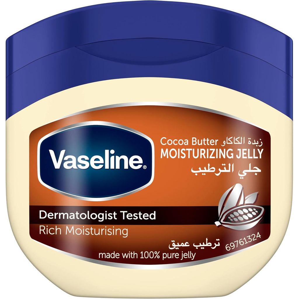 Vaseline, Cocoa Butter Moisturizing Jelly, Deeply nourishing jelly for dry skin, 250 ml