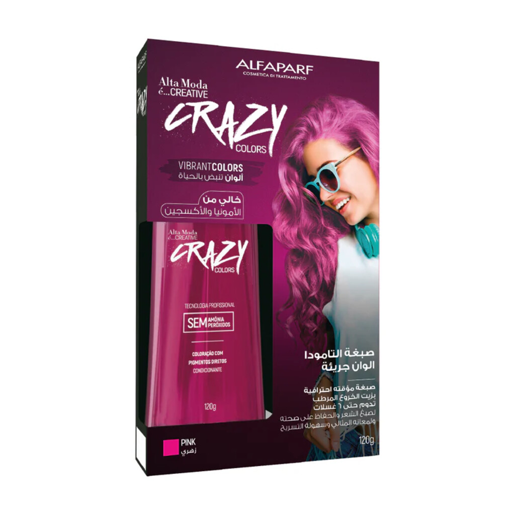 Alta Moda Creative Crazy Colors Hot Pink