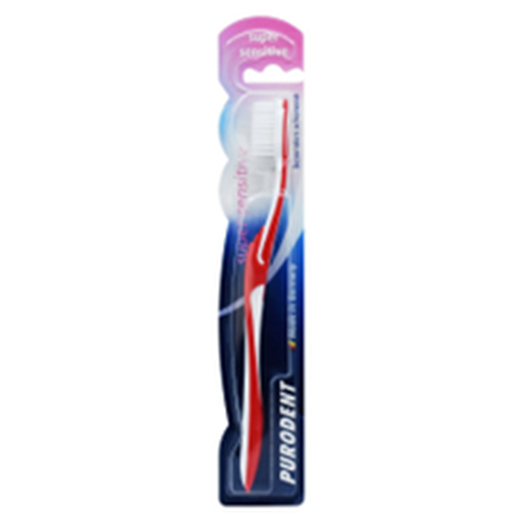 Purodent, Super Sensitive Toothbrush 208/30, Toothbrush for sensitive teeth with extra soft bristles