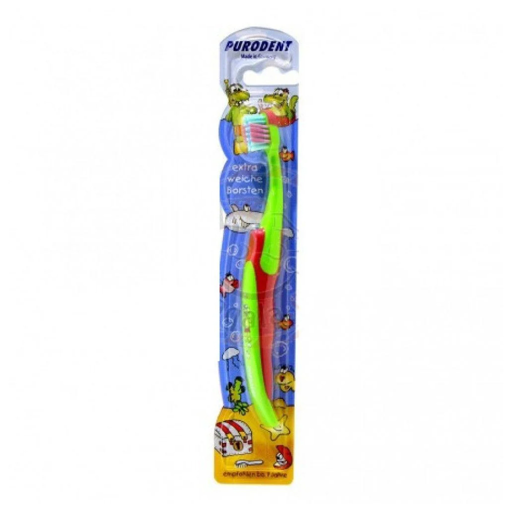 Purodent, Children Toothbrush 0-3 Years, Soft Bristles for Toddlers