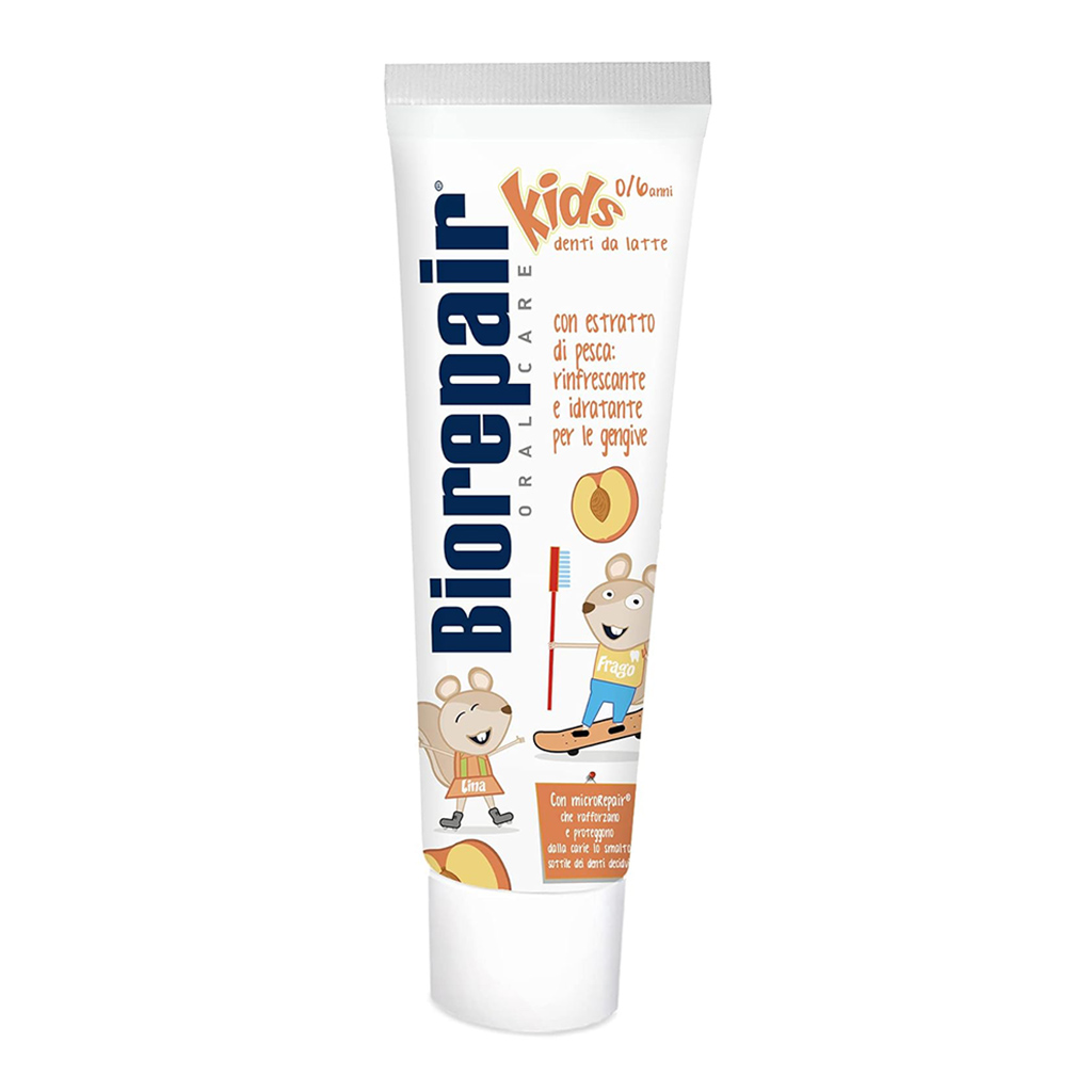 Biorepair Toothpaste For Kids, 0-6 Years, Peach Flavour 50ml