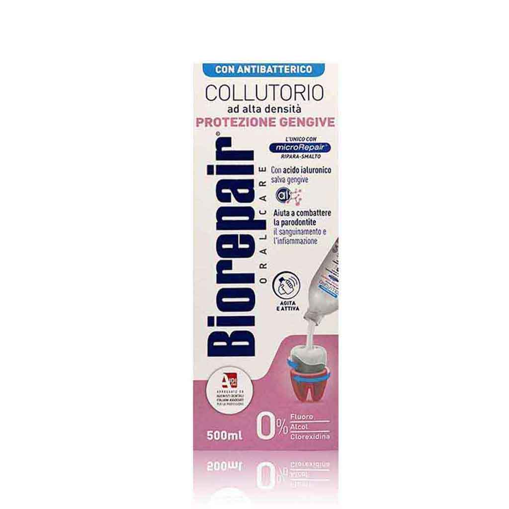 Biorepair, Mouthwash Gum Protection, Protective mouthwash for healthy gums and fresh breath, 500ml