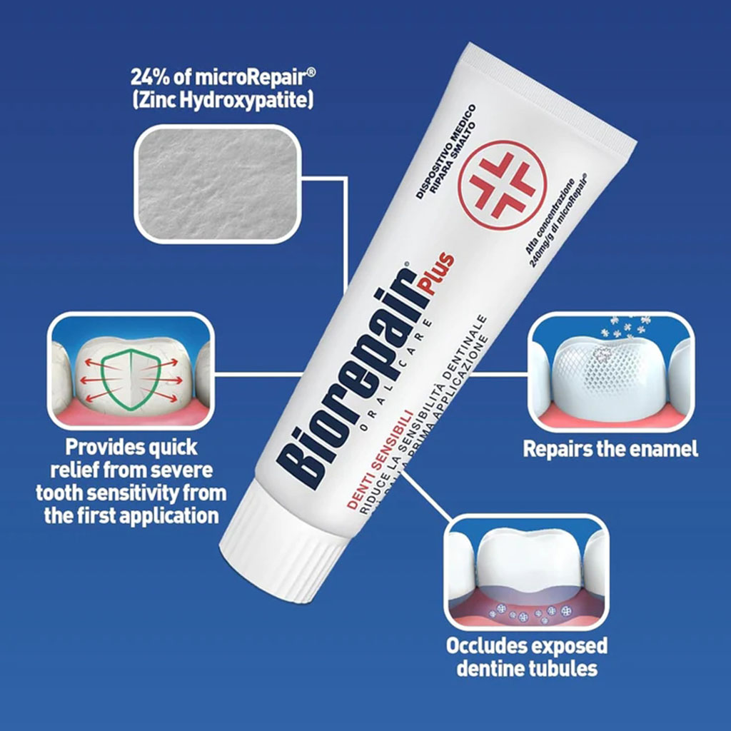 Biorepair, Toothpaste, Enamel-repair toothpaste, 75 ml