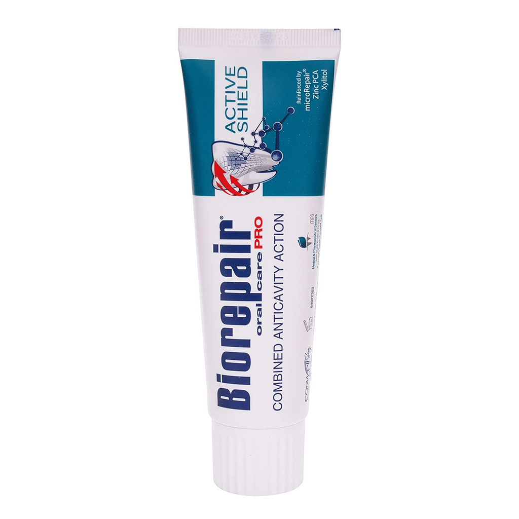 Biorepair, Pro Active Shield Toothpaste with microRepair technology, Toothpaste for enamel repair and sensitivity, 75 ml
