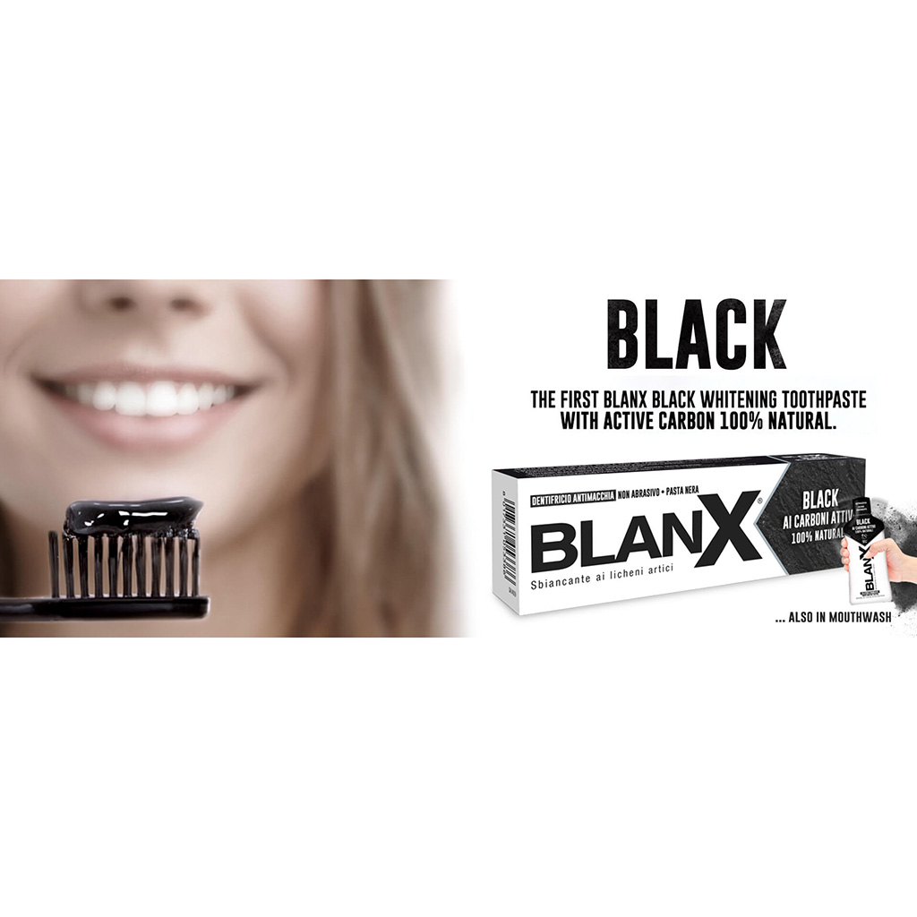 BlanX Black Anti-Stain Toothpaste with ActiluX® Technology – 75 ml
