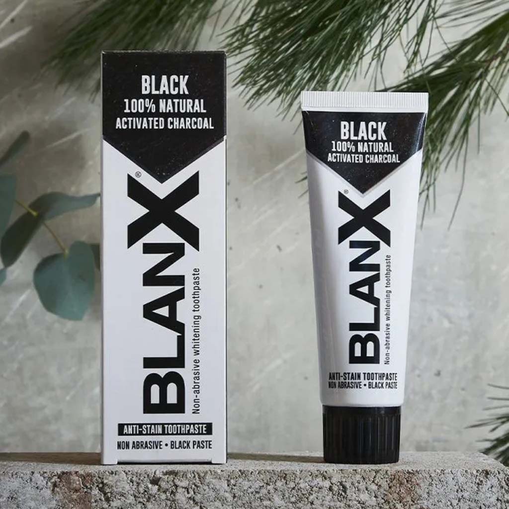 BlanX Black Anti-Stain Toothpaste with ActiluX® Technology – 75 ml