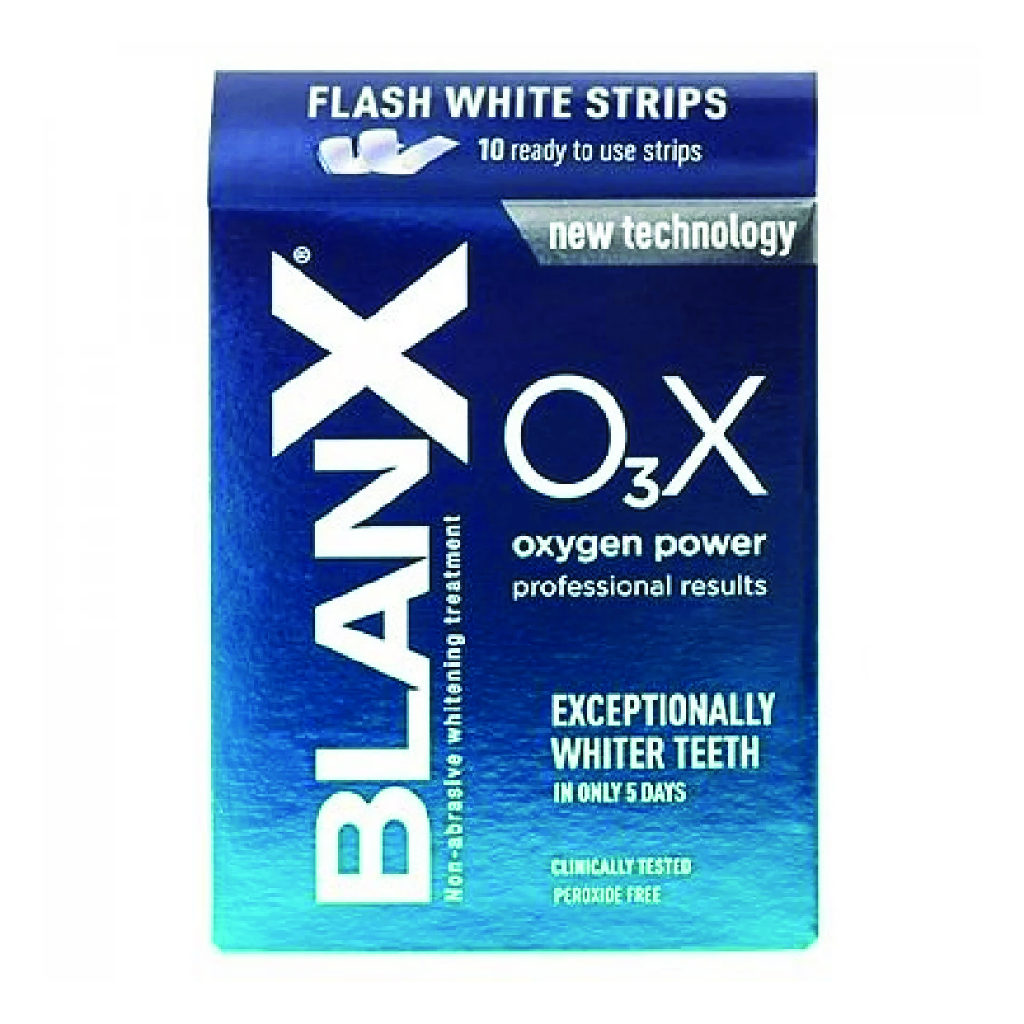 Blanx, O3X teeth whitening strips, Advanced whitening strips for brighter smile