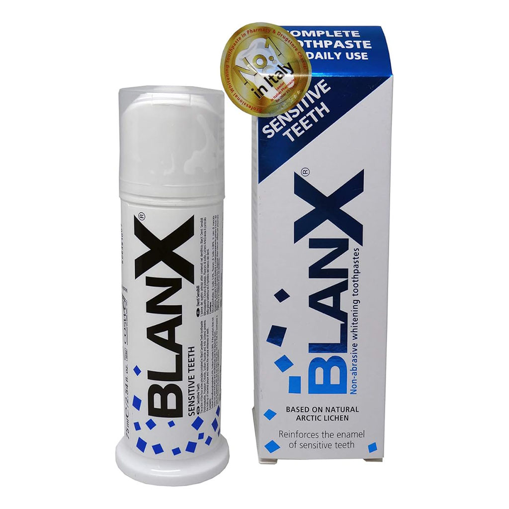 BlanX, Whitening toothpaste for sensitive teeth, Gentle whitening toothpaste for sensitive teeth, 75 ml