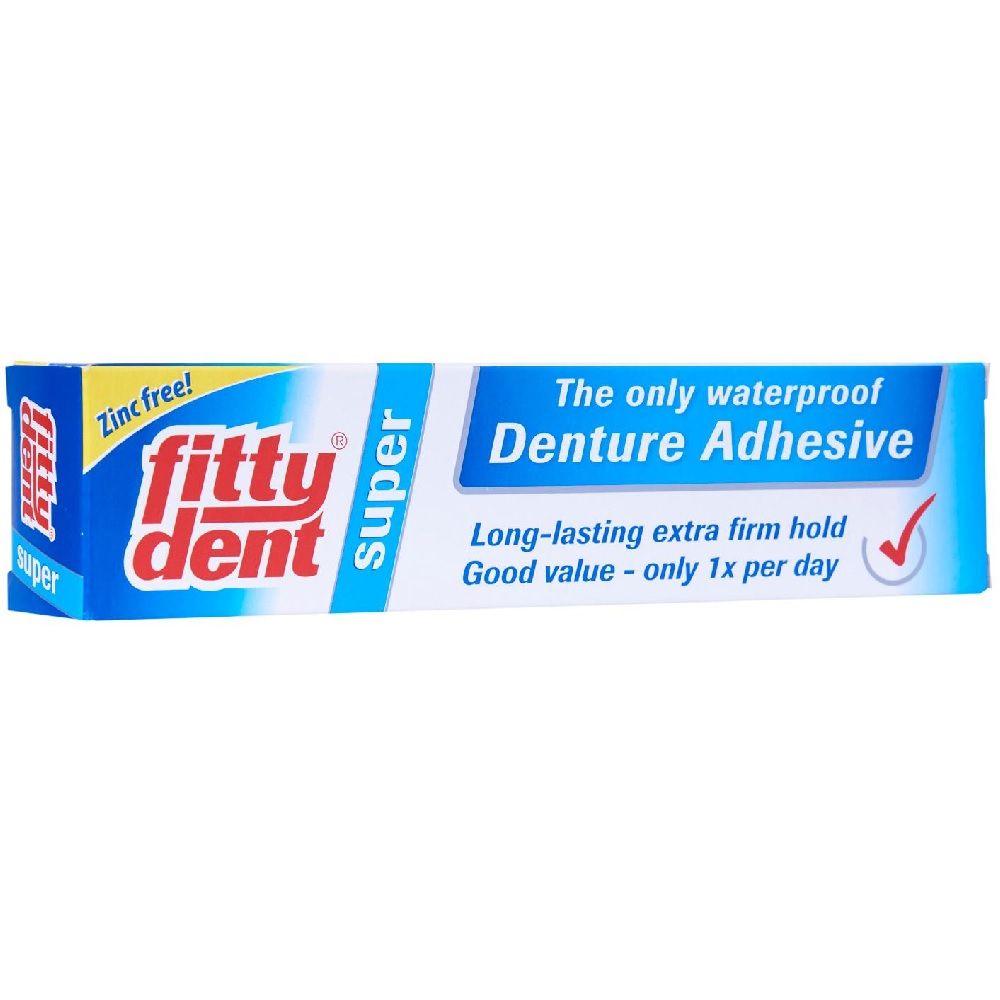 Fittydent, Super Denture Adhesive Cream, Strong hold adhesive cream for dentures, 40g