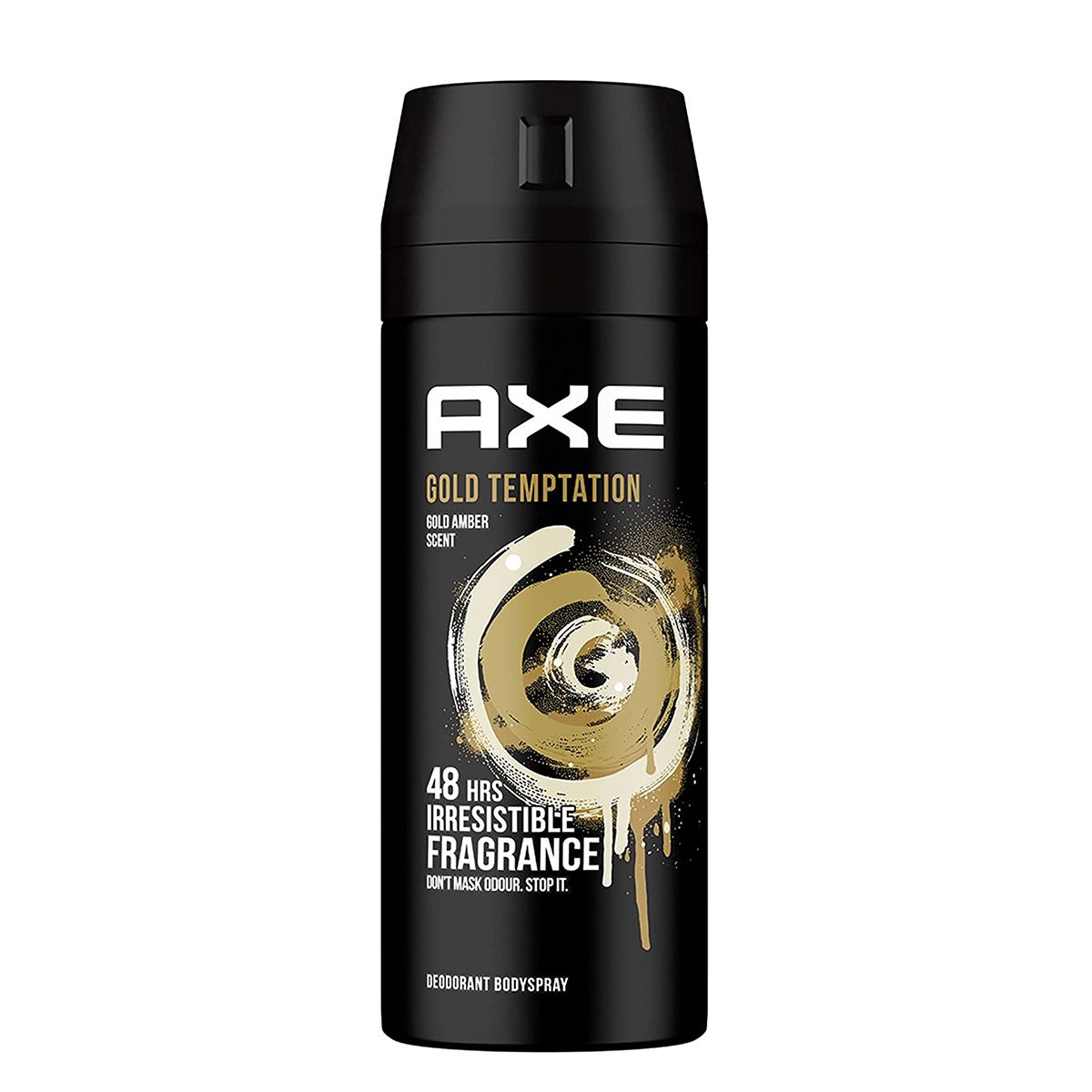 Axe, Gold Temptation Deodorant Body Spray, Long-lasting fresh scent body spray, 150ml
