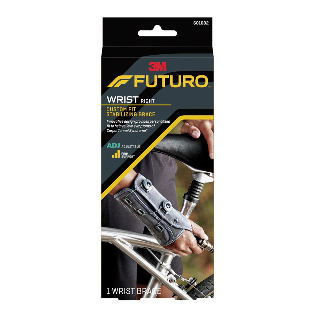 Futuro 601602EN Custom Dial Wrist Stabiliser, Adjustable, Right Hand