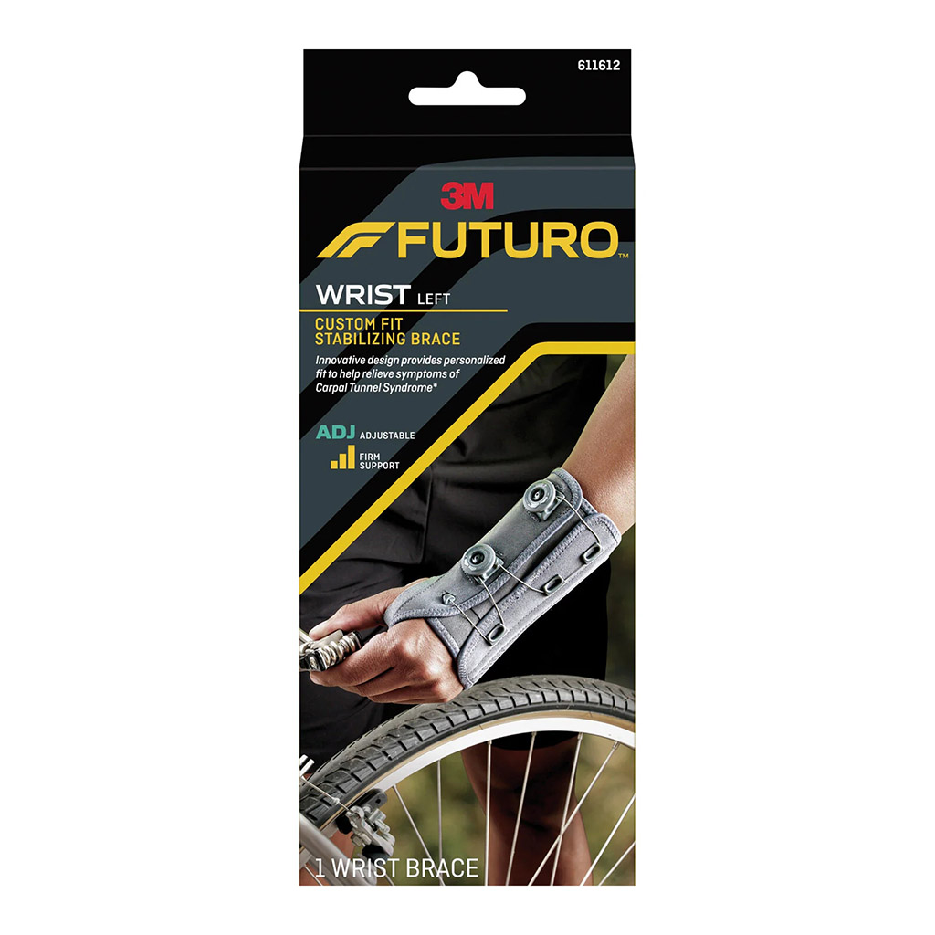 Futuro, Custom Dial Wrist Stabiliser, Adjustable wrist support for injury recovery, left hand