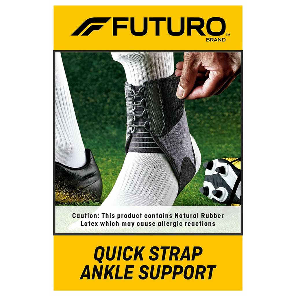 Futuro, Sport Quick Strap Ankle Brace, Adjustable ankle support for sports injuries, Adjustable