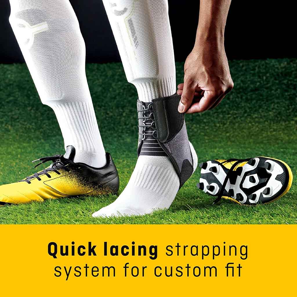 Futuro, Sport Quick Strap Ankle Brace, Adjustable ankle support for sports injuries, Adjustable