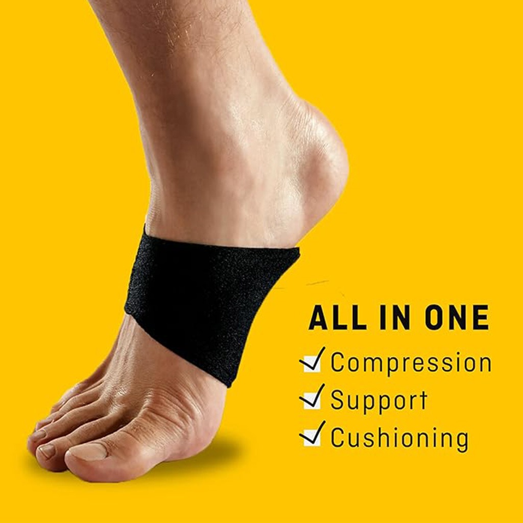Futuro, Therapeutic Adjustable Foot Arch Support, Moderate support arch brace for left and right foot, one size, pack of 2