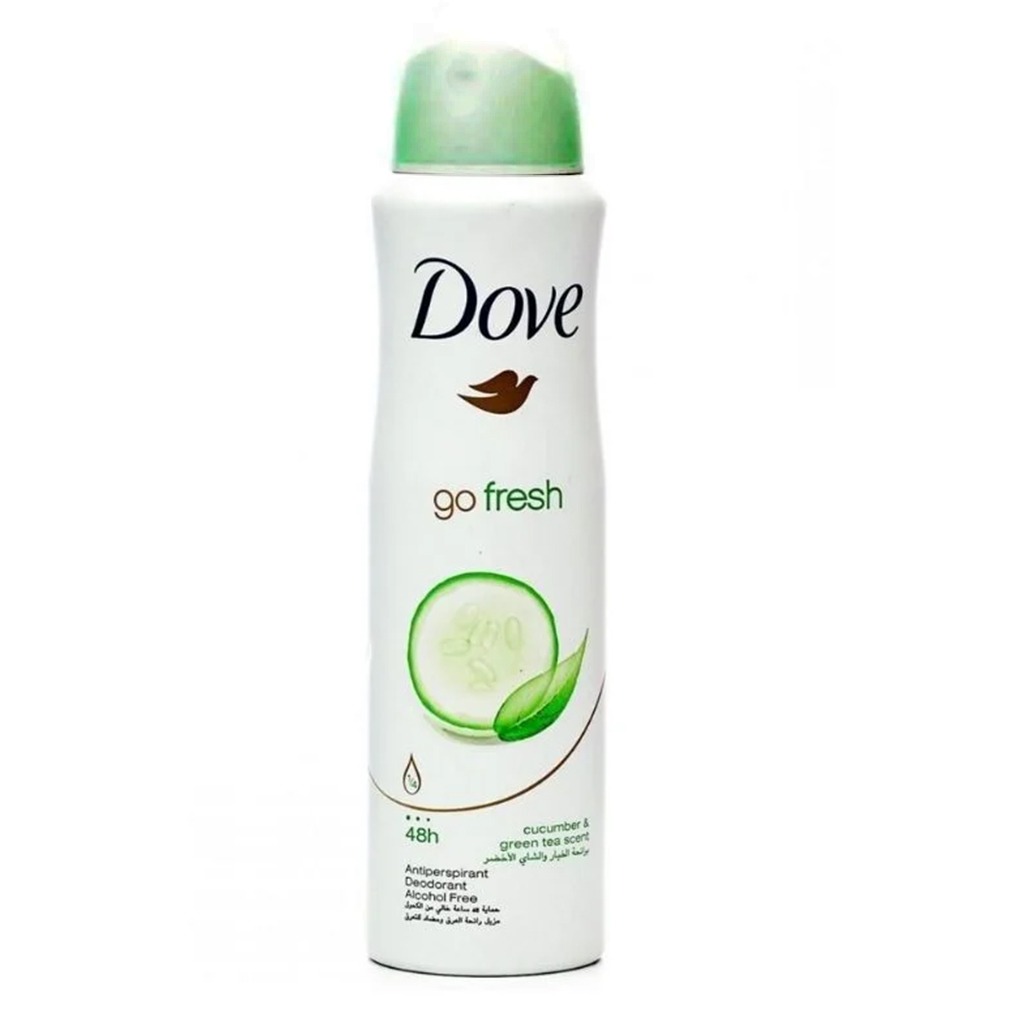Dove Go Fresh Cucumber And Green Tea Scented Antiperspirant Body Spray 150 mL
