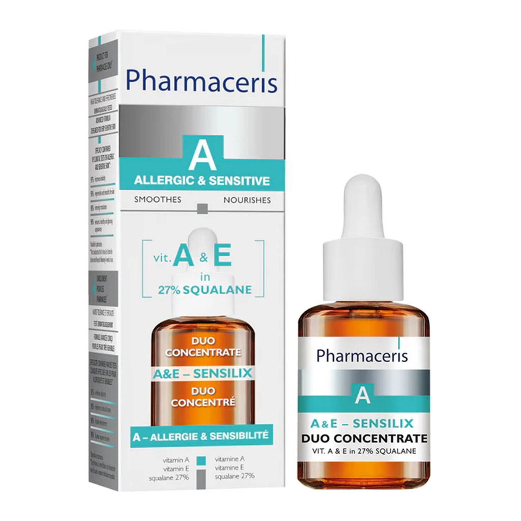 Pharmaceries, A&E Sensilix duo concentrate, Vitamin A and E serum for skin repair, 30 ml