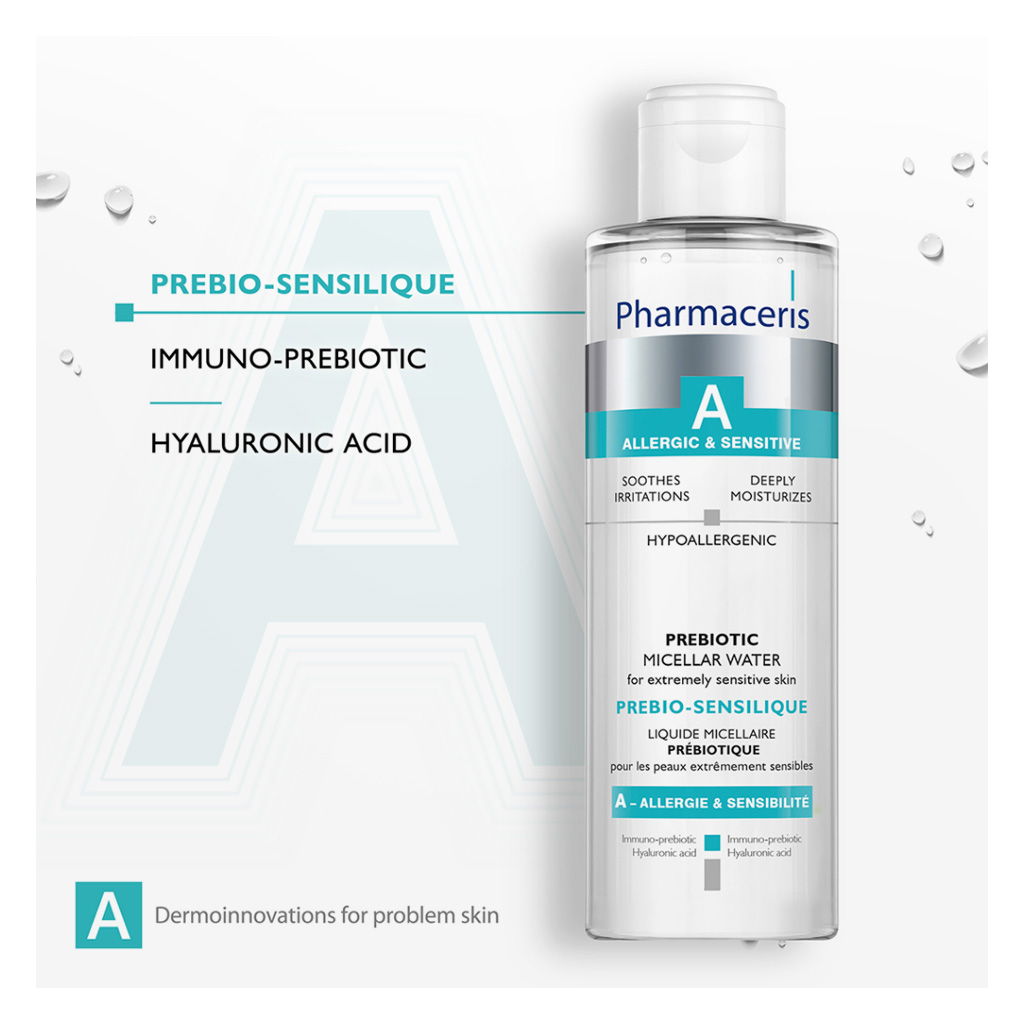 Pharmaceries, Prebio-Sensilique Micellar Solution, Gentle cleansing for extremely sensitive skin, 200 ml