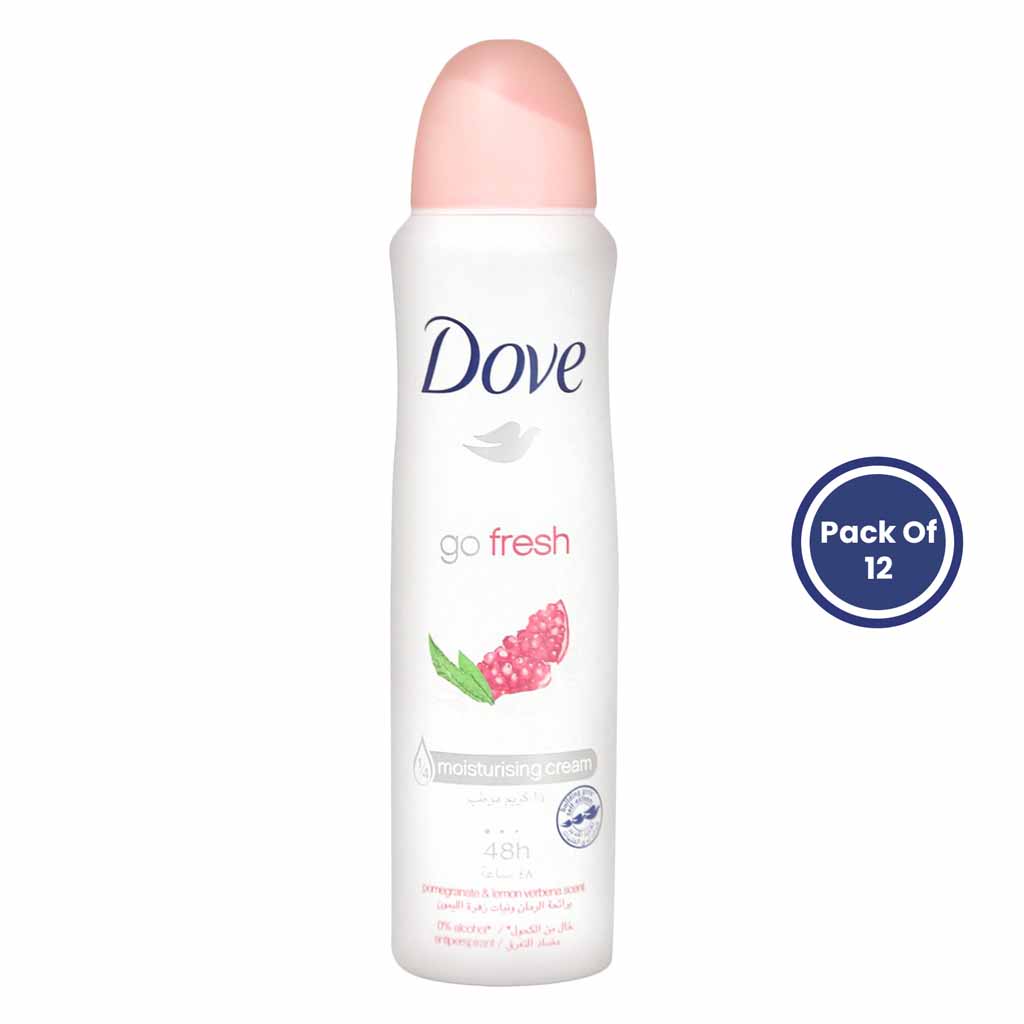 Dove, Pomegranate Anti-Perspirant Deodorant Spray, Long-lasting odor protection with refreshing scent, 150ml