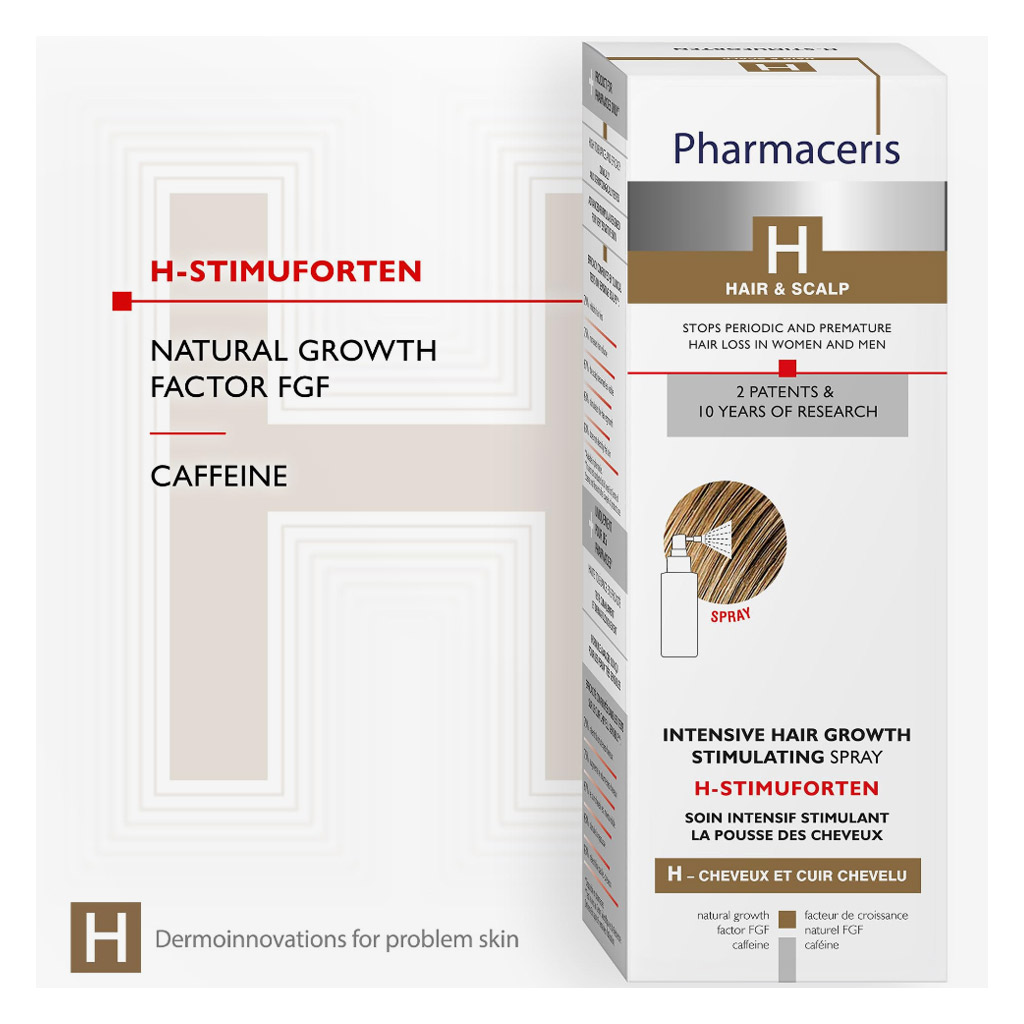 Pharmaceris Hstimupurin, Intensive Hair Growth Stimulating Spray, Spray to promote hair growth and scalp health, 25ml